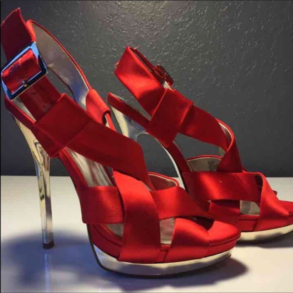 Jessica Simpson Red Strappy Shoes